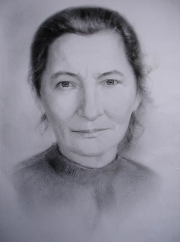 Ярослава Цико.Портрет мамы графический