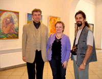 Роман Яцив (искусствовед) с женой и Ярослав