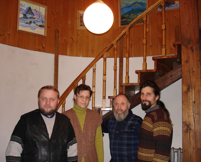 Отец Андрей,Ирина Гречин,Михаил Гречин(художник) и Ярослав