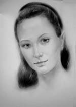 портрет молодой женщины.