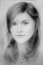 рисунок портрет девушки