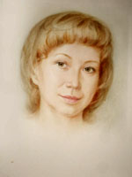 Цветной портрет женщины